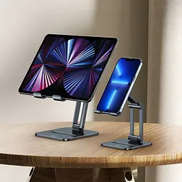 Підставка для планшета Baseus Desktop Biaxial Foldable Metal Stand Gray [LUSZ000113] - мініатюра 10