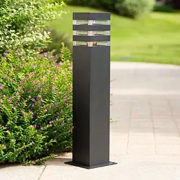 Вуличний ліхтар в чорному кольорі корпусу 60 см | Line F | Арт. 8024 60CM BK (стовп) - мініатюра 5