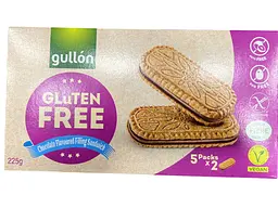 Печиво-сендвіч Gullon Sin Gluten з шоколадною начинкою без глютену 225 г (8410376061789)