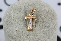 Кулон Xuping Jewelry літера Т 1.5 см золотистий