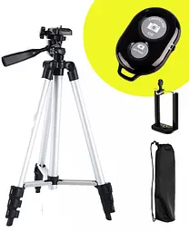 Штатив TRIPOD 3110 для Телефону Камери Фотоапарата з Bluetooth Кнопкою 102см - мініатюра 3