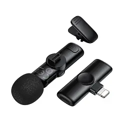 Бездротова мікрофонна система BOROFONE BFK16 Winner (Lightning) Black (6941991126482) - мініатюра 7
