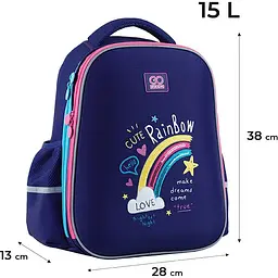 Рюкзак GoPack Education напівкаркасний GO24-165M-1 Cute Rainbow - мініатюра 3
