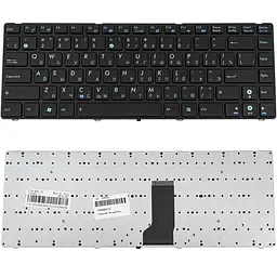 Клавіатура для ноутбука ASUS (A42, K42, K43, N82, X42, U31, U35, U36, UL30, U41, U45, та ін.), rus, чорний, чорний frame