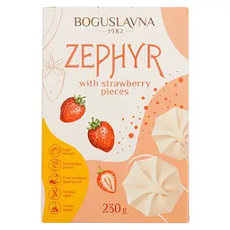 Зефір Богуславна зі шматочками полуниці, 230 г (886669) - мініатюра 2