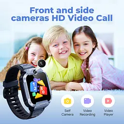 Дитячий годинник-телефон Mibro Z5, 1.69", 240x280, GPS, 2MP dual, 900мА·рік, 2АТM, розовий - мініатюра 5