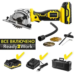 Пила циркулярна Trotec PCSS 05-20V акумуляторна міні + кейс (4430000105) - мініатюра 6