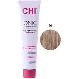 Крем-фарба для волосся CHI Ionic 9I світлий перламутровий блонд професійна безаміачна 85 г - мініатюра 2