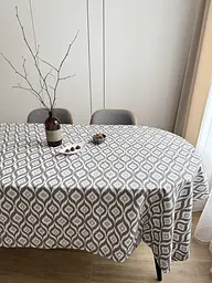 Скатертина столова Ecotton DUCK 150х170 см водовідштовхувальна Абстракт сірий (27951/29) (25033)