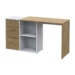 Офісний стіл Doros T8 Білий/Дуб Артізан 100х83х75 (41516060) - мініатюра 5
