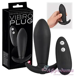 Анальная пробка с вибрацией Y2T Black RC Vibro Plug Orion 61325892410000 86849 - мініатюра 1