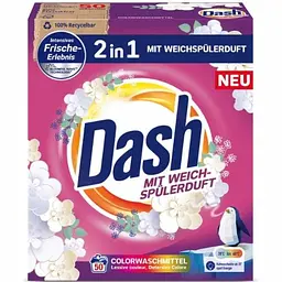 Пральний порошок Dash 2in1 Colorwaschmittel (для колоьоровоих речей) ,3 кг 50 циклів (4012400504107)