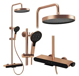 Душова система з виливом Rea Farel brushed copper REA-P0357