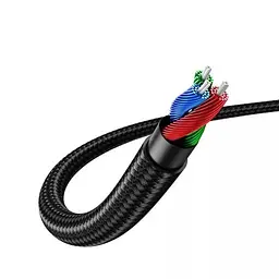 Кабель Ugreen AV112 Angled Cable 3.5 мм Male to 3.5 мм Male Cable Gold Plated Metal Case with Braid 1.5 м Blue (60180) - мініатюра 2