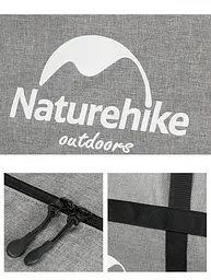 Сумка-баул для зберігання портативна Naturehike NH17S021-M, 45 л, сірий - мініатюра 3