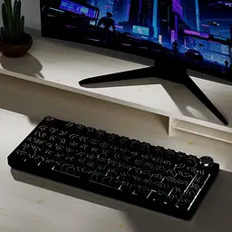 Набір кейкапів PBT Black Lines / 97 шт / OEM-профіль / Black - мініатюра 6