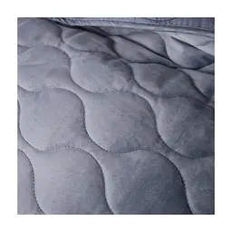 Покривало MirSon №5052 Velor charm Dark grey 180х210 см (2200008376901) - мініатюра 2