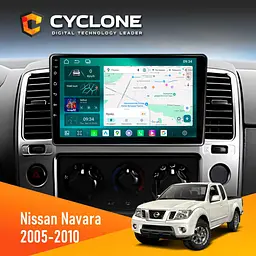 Штатна магнітола Nissan Navara (D40), Pathfinder (R51) 2005-2010 Cyclone C9-013 4x64 DSP 4G Cyclone (НФ-00008920)