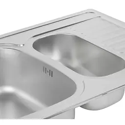 Кухонна мийка 780x500x180 мм + сифон Wezer 7850(08) Decor, Decor - мініатюра 5