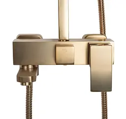 Душова система Rea Jack Brushed Gold з виливом REA-P7050, Золотий - мініатюра 7