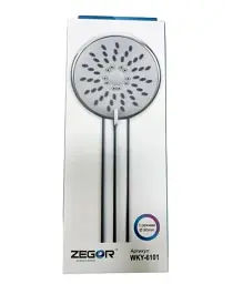 Лійка душова Zegor/Troya WKY-6101 пластик 3 режими Хром 30412 - мініатюра 3