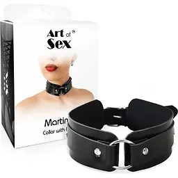 БДСМ-нашийник з кільцем Art of Sex - Martina Collar - мініатюра 3