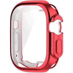 Чохол-накладка DK для Apple Watch Ultra 49mm (Series 1 / 2) Silicone Face Case (red) - мініатюра 2