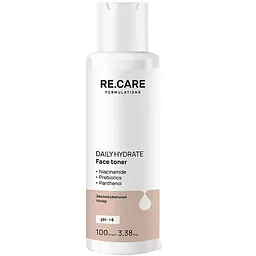 Зволожувальний тонер для обличчя Re.Care Daily Hydrate Face Toner 100 мл
