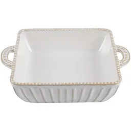 Форма Limited Edition Allegra Biege квадратна кам'яна кераміка 21х16.5х5 см (GJH011-21-2-129)