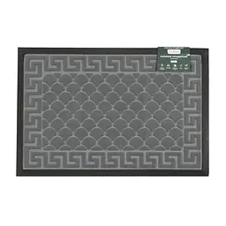 Килимок придверний Eco Fabric Луска з кромкою сірий 40 х 60 см (4060-102)