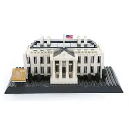 Конструктор Wange Архітектура 3D Білий дім The White house of Washington-USA 4214 3Д 773 деталі - мініатюра 3