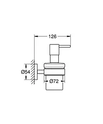 Дозатор для рідкого мила Grohe Essentials 1022572430, Чорний матовий - мініатюра 3