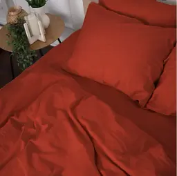 Наволочка MirSon Satin Premium 0081 Terracotta 50х50 см (2200010929522) - мініатюра 4