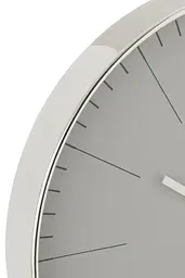 Настінні годинники J-line круглі в пластиковому корпусі сріблясті 40 см (6621) - мініатюра 2