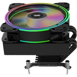 Кулер для процесора 2E GAMING Air Cool AC120T4-ARGB, LGA1700, 1200, 115x, 1366, AM5, AM4, AM3, AM3+, 4pin PWM, 3pin +5VARGB, TDP 130W (2E-AC120T4-ARGB