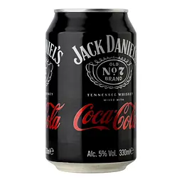 Напій слабоалкогольний Jack Daniel's Tennessee Whiskey & Coca-Cola 5% 0.33 л (878964) - мініатюра 3
