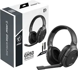 Навушники бездротові ігрові MSI Immerse GH50 wireless комп'ютерна гарнітура - мініатюра 7