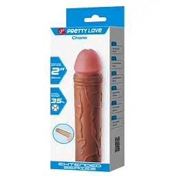 Насадка на пеніс Pretty Love Chane, коричнева PRETTY LOVE BI-026254-1 103665 - мініатюра 2