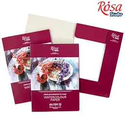 Папка для акварелі Натюрморт 200г/м2 10л Дрібне зерно ROSA Studio - мініатюра 4