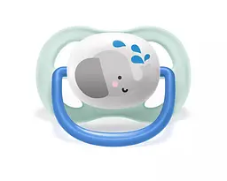 Пустушка Avent ортодонтична Ultra Air Animal для хлопчиків 0-6 міс 2 шт SCF080/05 - мініатюра 3