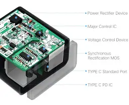 Зарядний пристрій Ugreen CD127 GaN PD Fast Charger 65W EU чорний - мініатюра 3