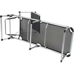 Ліжко розкладне Bo-Camp Sun Lounger With Sunscreen 5 Positions Black (1304460) - мініатюра 2
