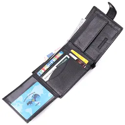 Чоловічий шкіряний портмоне ST Leather 12,2х10,3х2 см acs0028312 - мініатюра 5