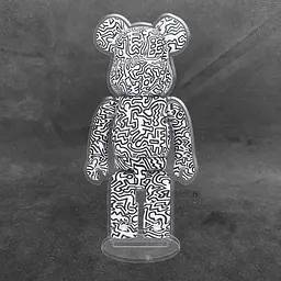Акрилова колекційна фігурка Bearbrick Keith Haring