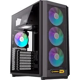 Корпус GameMax F46 Tempered Glass BTF без БП Black (F46 BK) - мініатюра 1