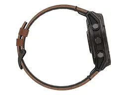 Смарт-годинник Garmin Fenix 8 Pro 51 mm AMOLED Carbon Gray DLC Titanium with Chestnut Leather Band (010-03199-40) - мініатюра 5