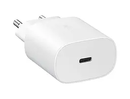 Мережевий зарядний пристрій Samsung 25W PD Wall Charger + Cable USB-C to USB-C White (EP-TA800XWEGRU) [59958] - мініатюра 4