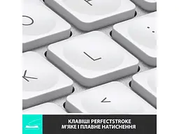 Клавіатура Logitech MX Keys Mini Minimalist US Pale Grey (920-010499) - мініатюра 8