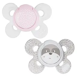 Силіконова пустушка Chicco Physio Comfort, 0-6 міс., рожева, 2 шт. (74931.11.00.00) - мініатюра 3