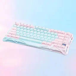 GravaStar Клавіатура механічна GravaStar Mercury K1 Lite 80keys, GravaStar x BSUN Grey, BT/WL/USB, Aurora Mist - мініатюра 5